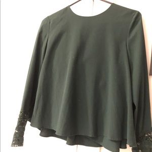 Bottle Green Zara Blouse